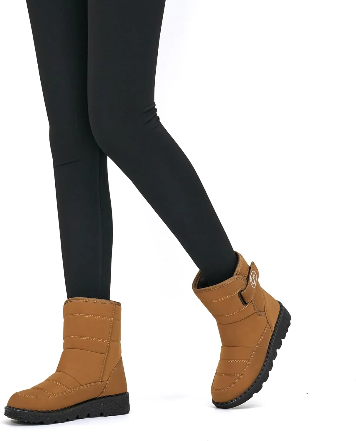 Ablanczoom Womens Winter Snow Boots With Warm Fur Lining Comfortable Booties Non Slip Waterproof Outdoor Shoes