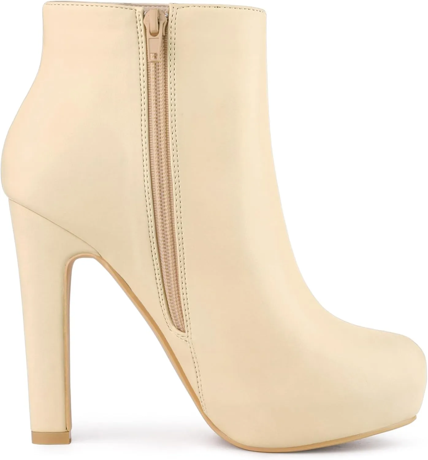 Allegra K Women's Platform Chunky Heel Ankle Boots