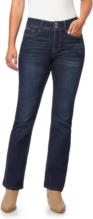 Angels Forever Young Women's Curvy Bootcut Mid-Rise Jeans (Standard and Plus)