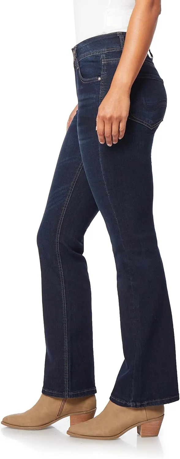 Angels Forever Young Women's Curvy Bootcut Mid-Rise Jeans (Standard and Plus)