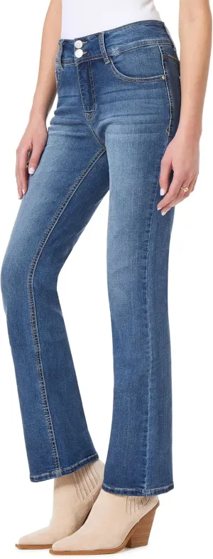Angels Forever Young Women's Curvy Bootcut Mid-Rise Jeans (Standard and Plus)