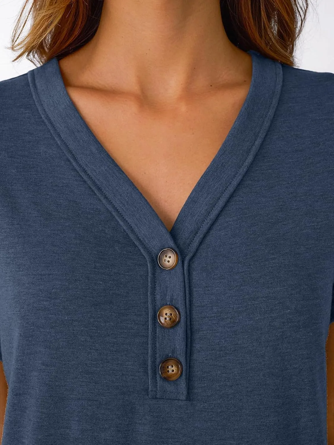 AUTOMET Short Sleeve V Neck T Shirts Womens Cap Sleeve Summer Casual Dressy Tops