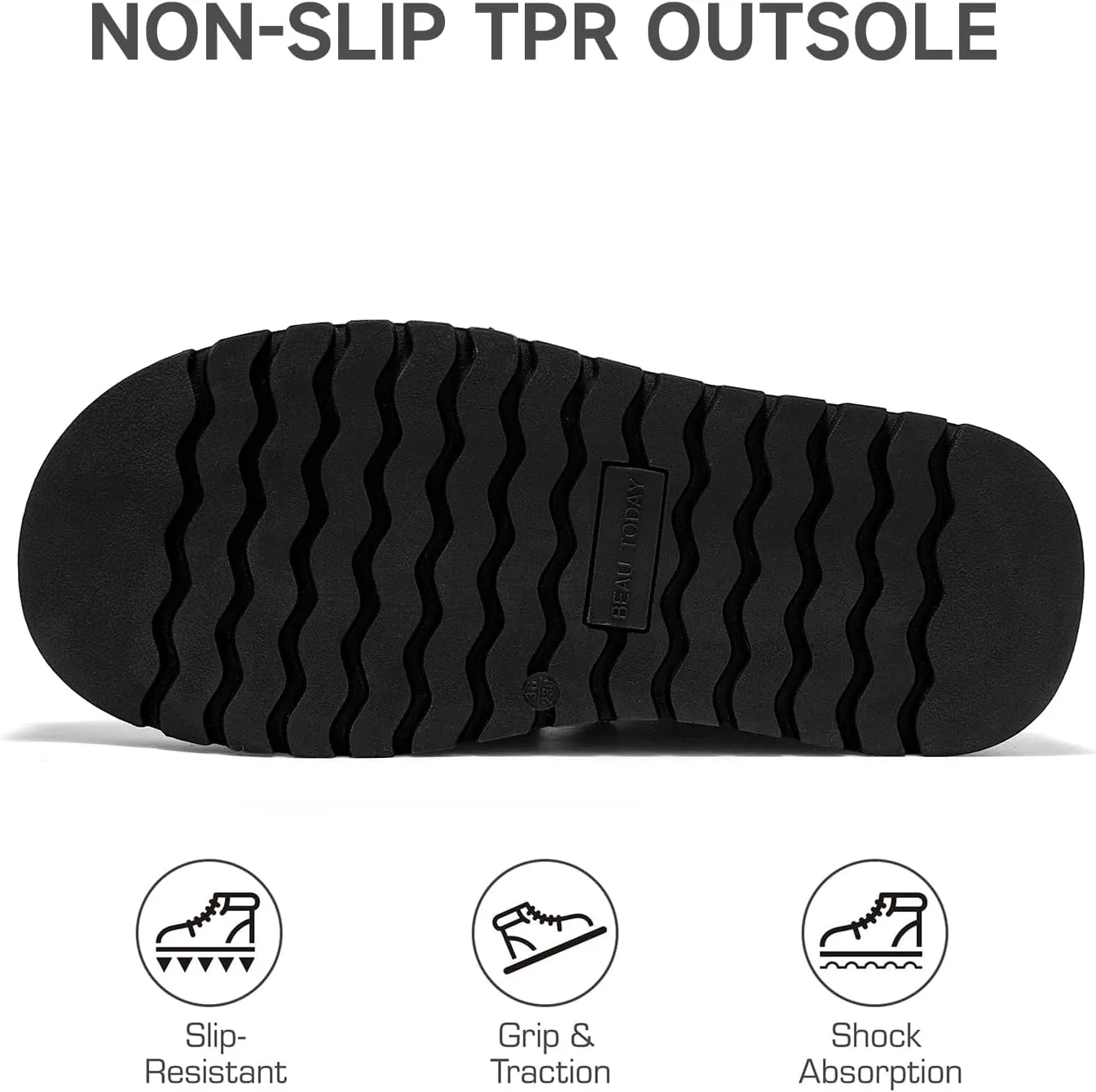 BEAU TODAY Snow Boots for Women, Platform Anti-Slip Winter Booties, Warm Fur Lace Up Round Toe Ankle Boots for Women, Comfort Faux Fur Outdoor Walking Boots