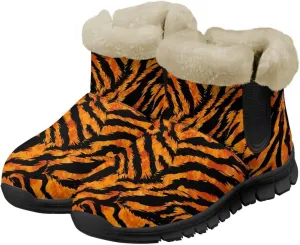 Binienty Winter Snow Boots for Women Fuzzy Warm Mid Calf Booties Travel Outdoor
