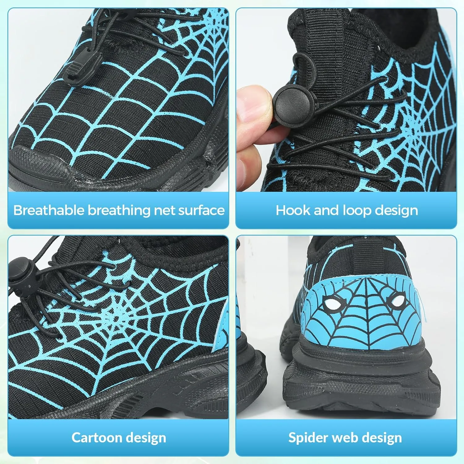 Boy Festive Tennis Shoes for Children's Parties Breathable Light Up LED Shoes for Kids
