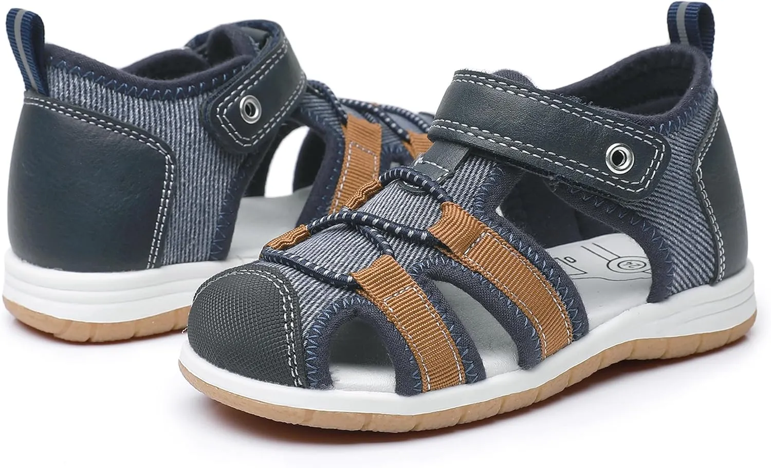 Boys Girls Sandals, Toddler Little Kids Closed Toe Fisherman Summer Sandals