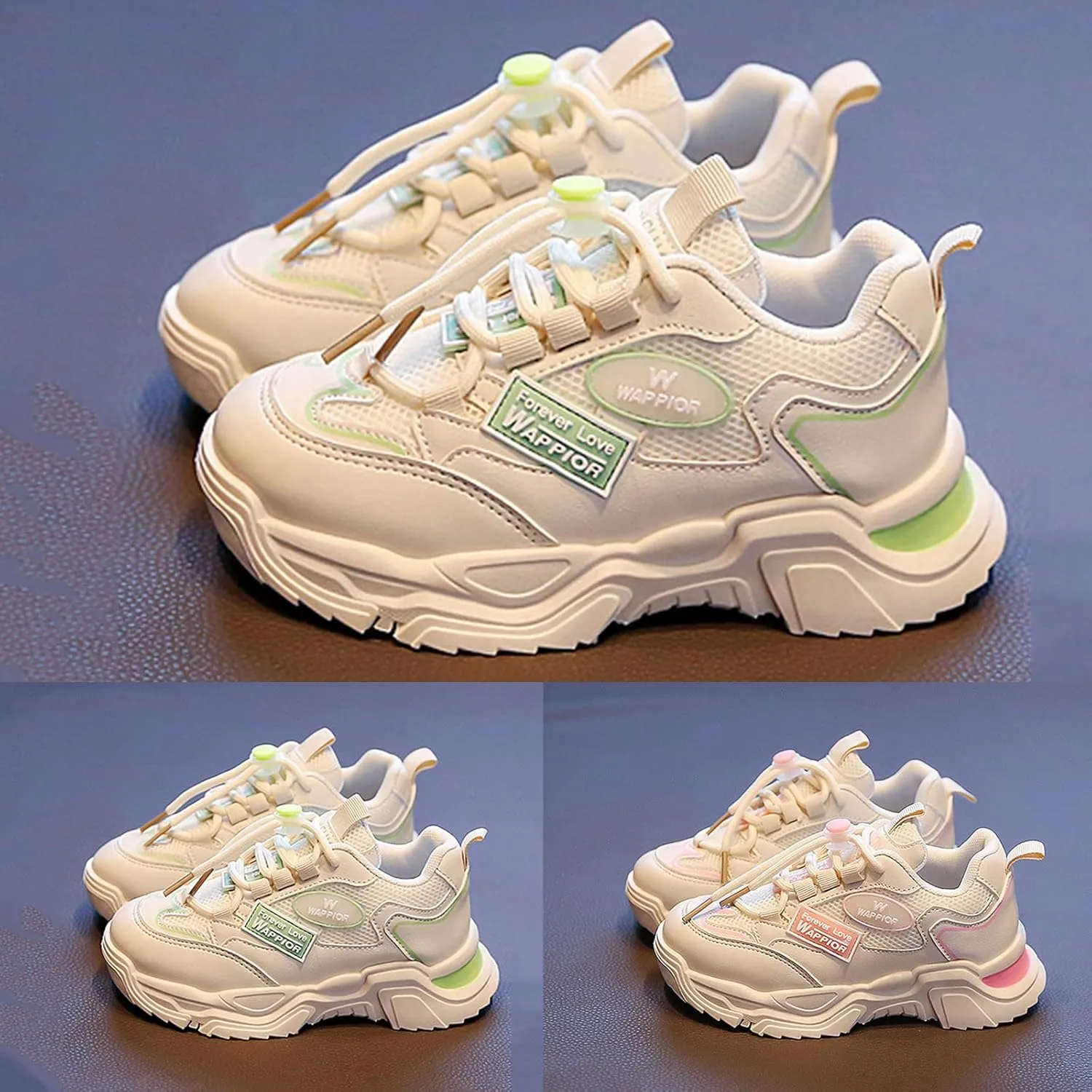 Boys Girls Sneakers Kids Tennis Shoes Lightweight Breathable Mesh Walking Running Shoe for Toddler/Little Kid/Big Kid