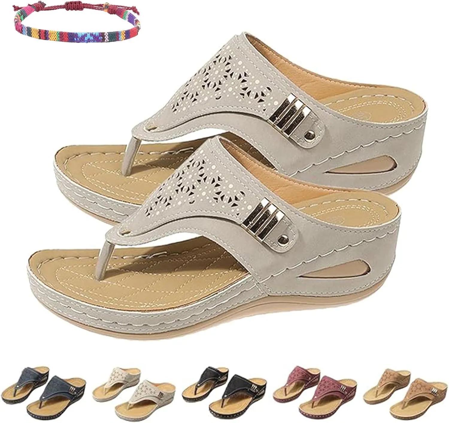 Breathable Mesh Sports Sandals with Non-Slip Sole, 2024 New Comfortable and Durable Summer Sandals for Women