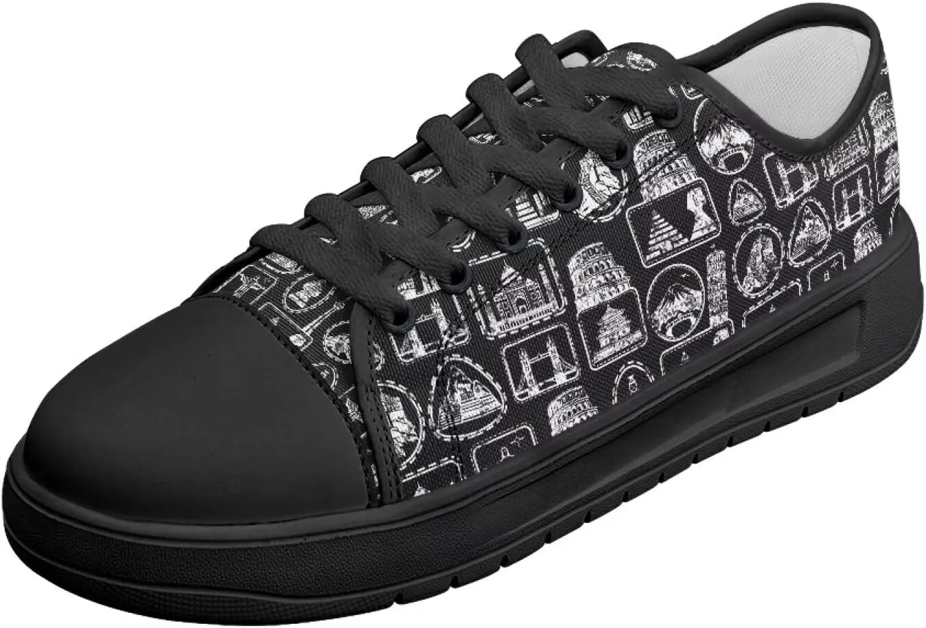 Canvas Shoes for Women Low Top Casual White Black Sneakers Womens Lace Up Fashion Comfortable Walking Shoes