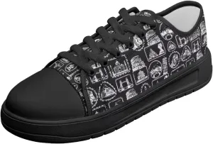 Canvas Shoes for Women Low Top Casual White Black Sneakers Womens Lace Up Fashion Comfortable Walking Shoes