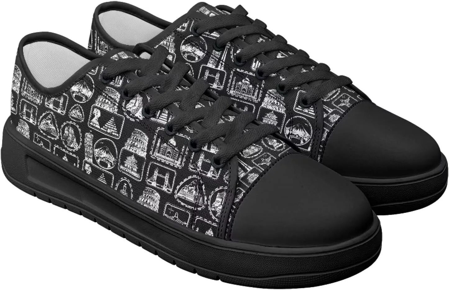 Canvas Shoes for Women Low Top Casual White Black Sneakers Womens Lace Up Fashion Comfortable Walking Shoes