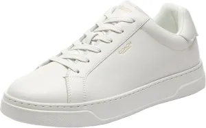 COACH Men's High Line Low TOP Sneaker, Optic White, 8.5