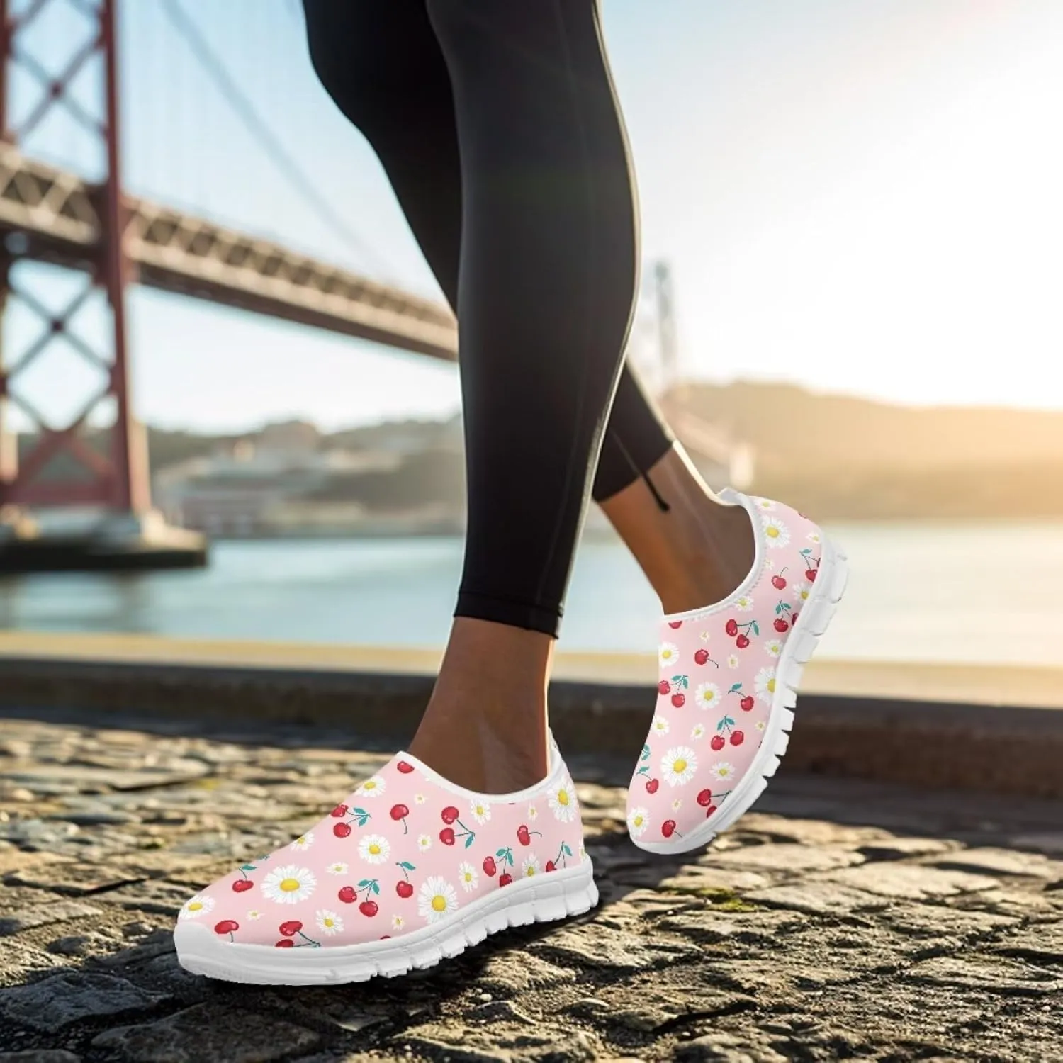 Coloranimal Flats for Women Walking Shoes Casual Flats Comfortable Womens Travel Shoes Loafers with Anti Skid Sole Fashion Womens Footwear