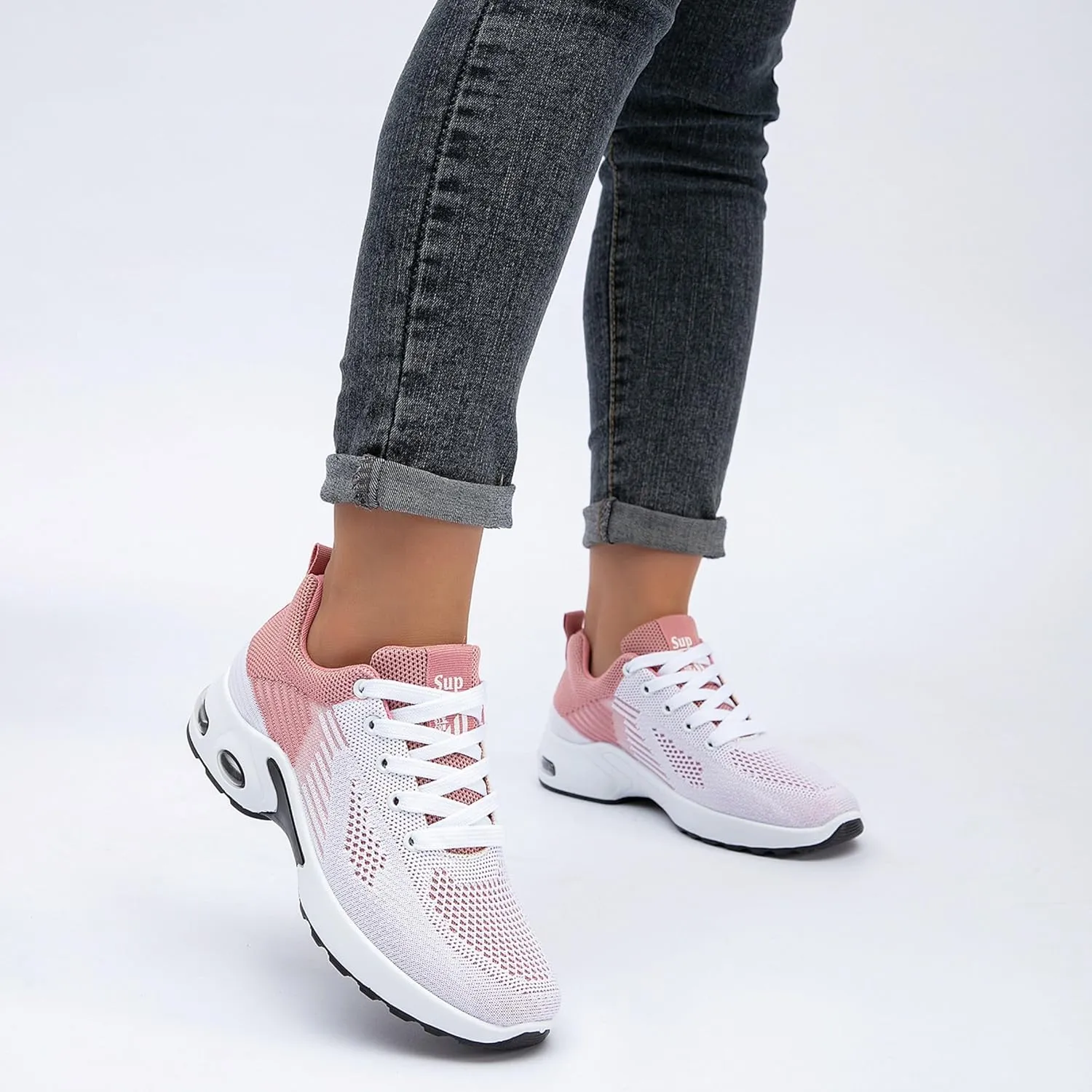 Comfort Sneaker for Women Casual Womens Walking Shoes Lightweight Breathable Mesh Air Cushion Sneaker
