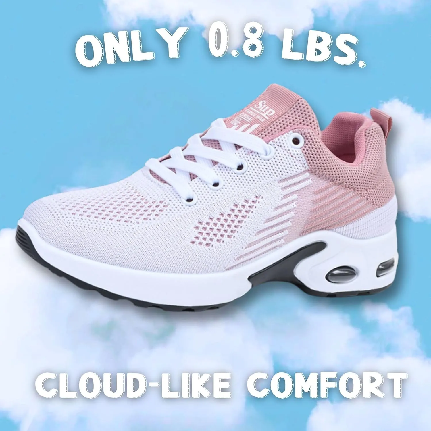 Comfort Sneaker for Women Casual Womens Walking Shoes Lightweight Breathable Mesh Air Cushion Sneaker