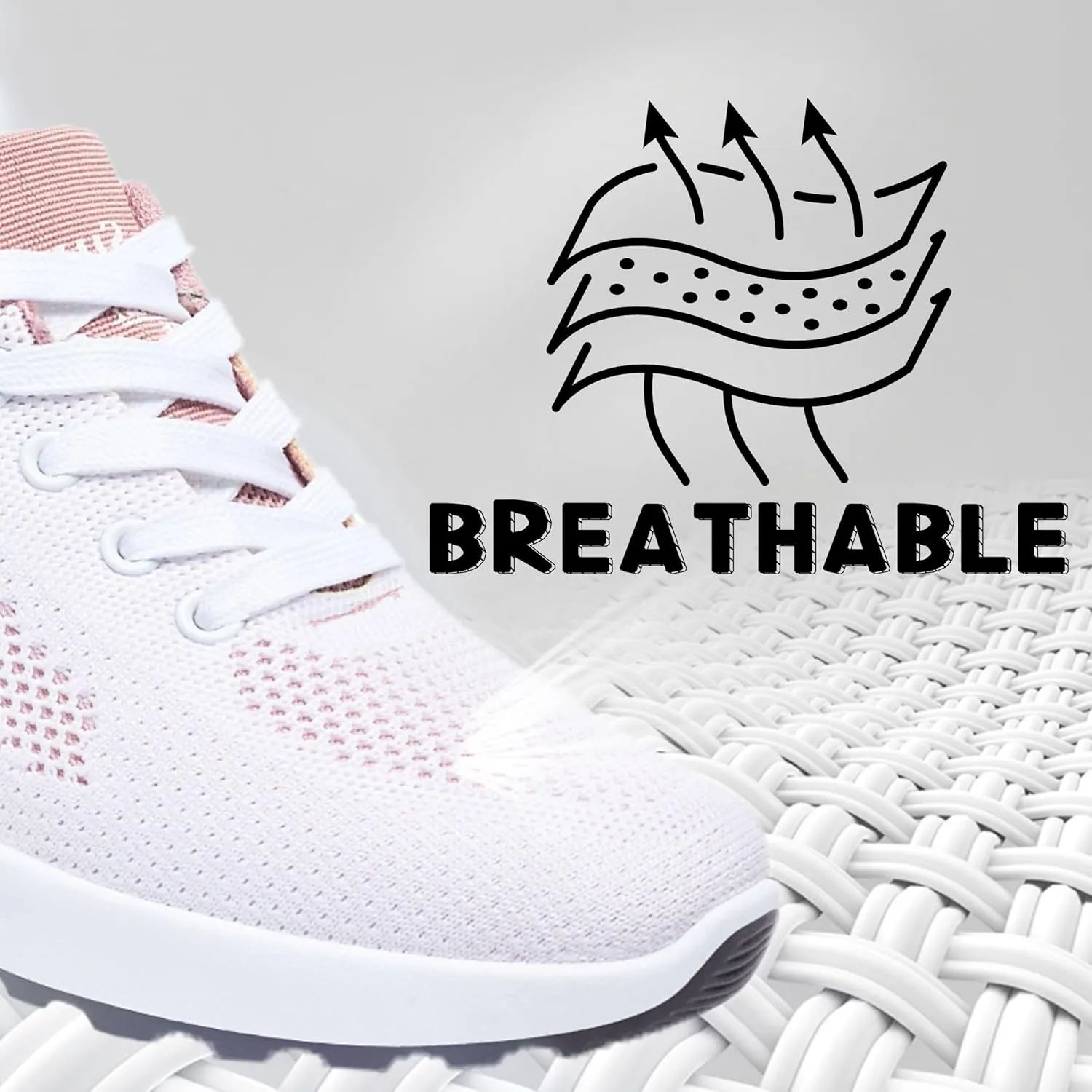 Comfort Sneaker for Women Casual Womens Walking Shoes Lightweight Breathable Mesh Air Cushion Sneaker