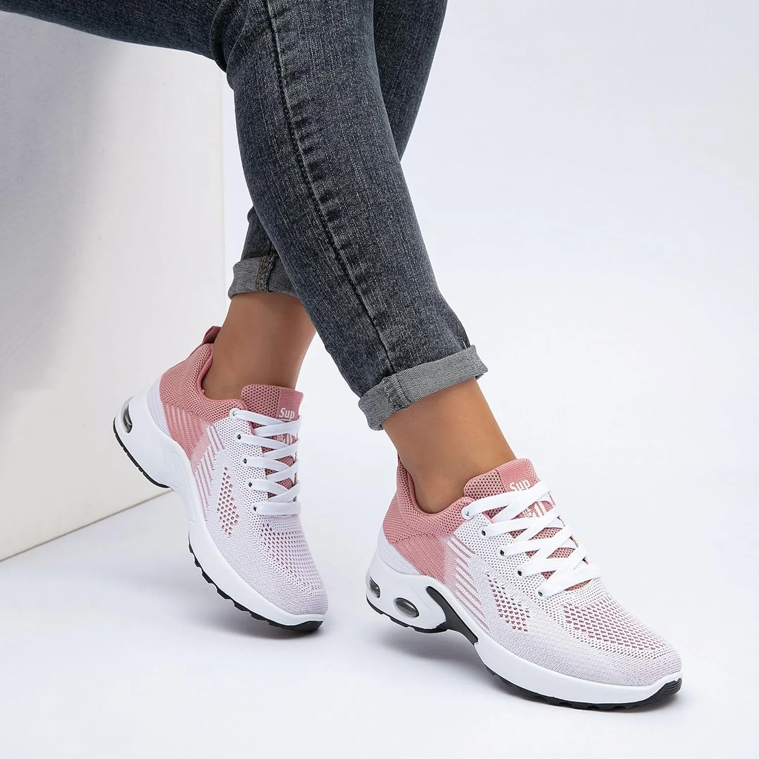 Comfort Sneaker for Women Casual Womens Walking Shoes Lightweight Breathable Mesh Air Cushion Sneaker