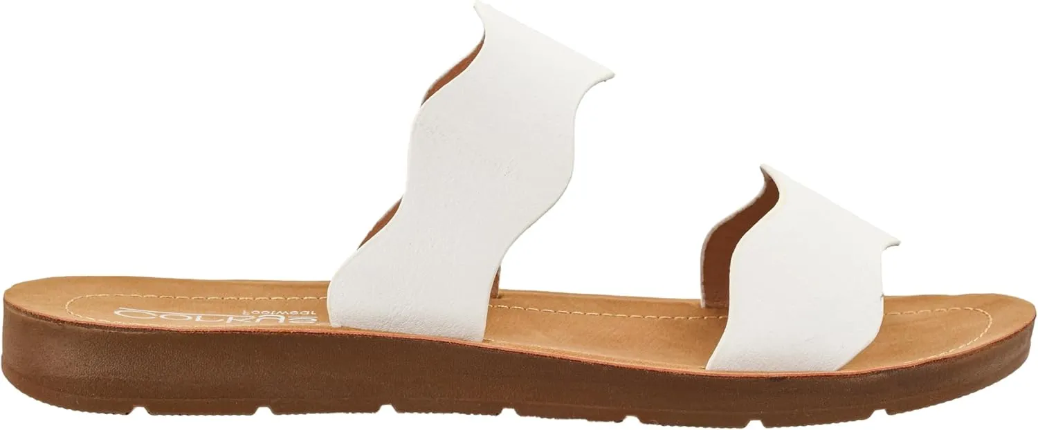 Corkys Footwear Women's Wishy Washy Two Strap Sandal – Trendy and Chic Strap Design, Comfortable, Lightweight, and Durable Summer Sandals for Versatile Fashion