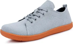 Couple Solid Color Wide Head Outdoor Barefoot Casual Shoes Breathable Comfortable Mens Sneaker Shoes with Arch Support