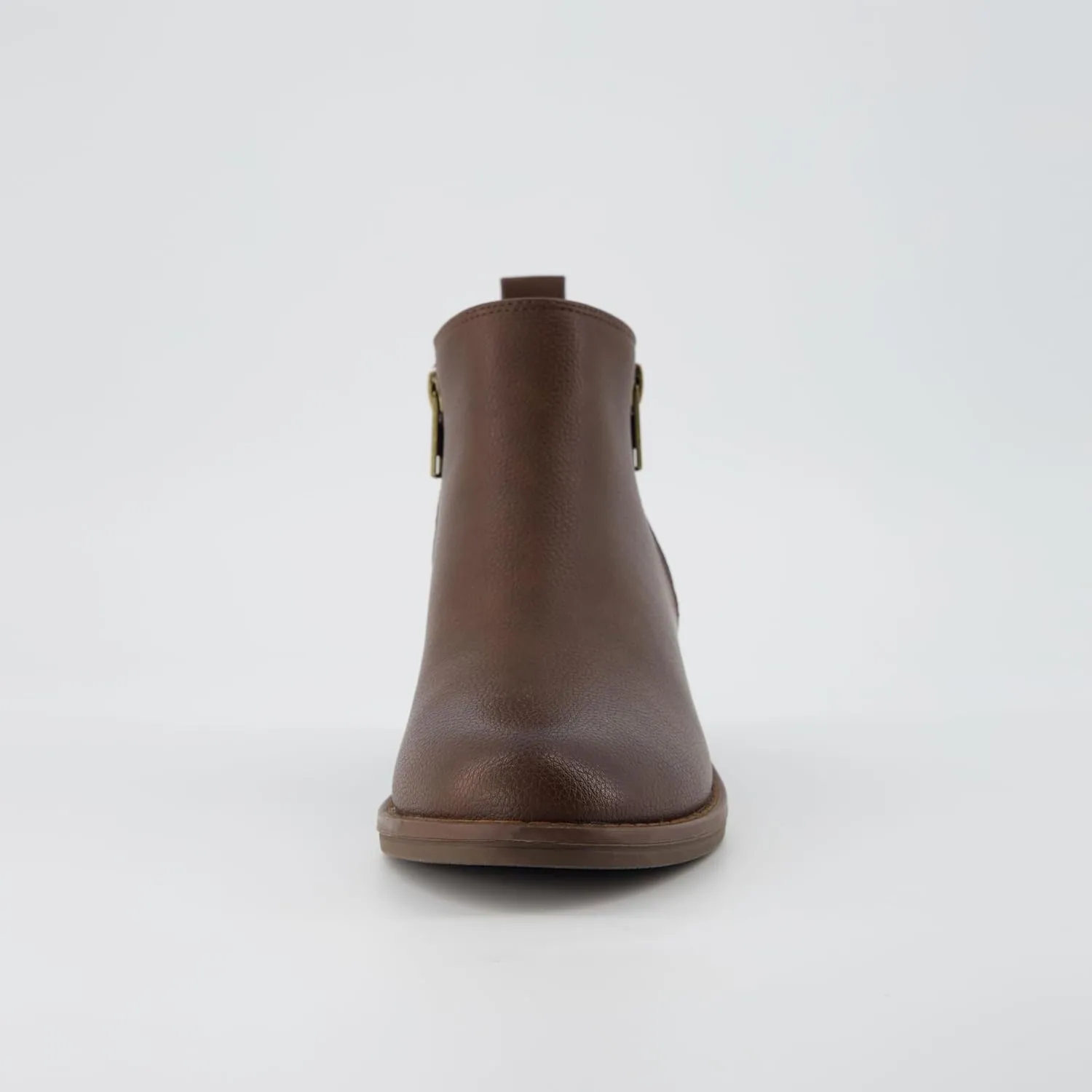 CUSHIONAIRE Taco Women’s Ankle Bootie – Low Heel Ankle Boots for Women with Memory Foam Comfort, Side Zipper, and Wide Widths Available
