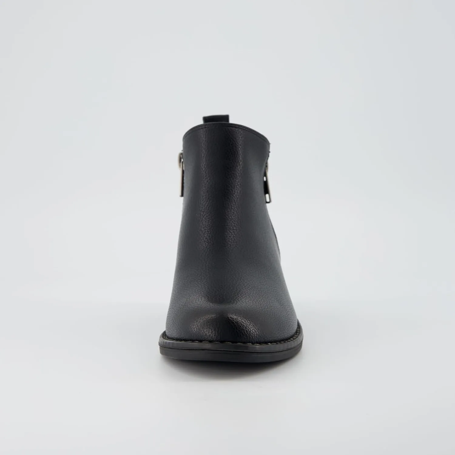 CUSHIONAIRE Taco Women’s Ankle Bootie – Low Heel Ankle Boots for Women with Memory Foam Comfort, Side Zipper, and Wide Widths Available