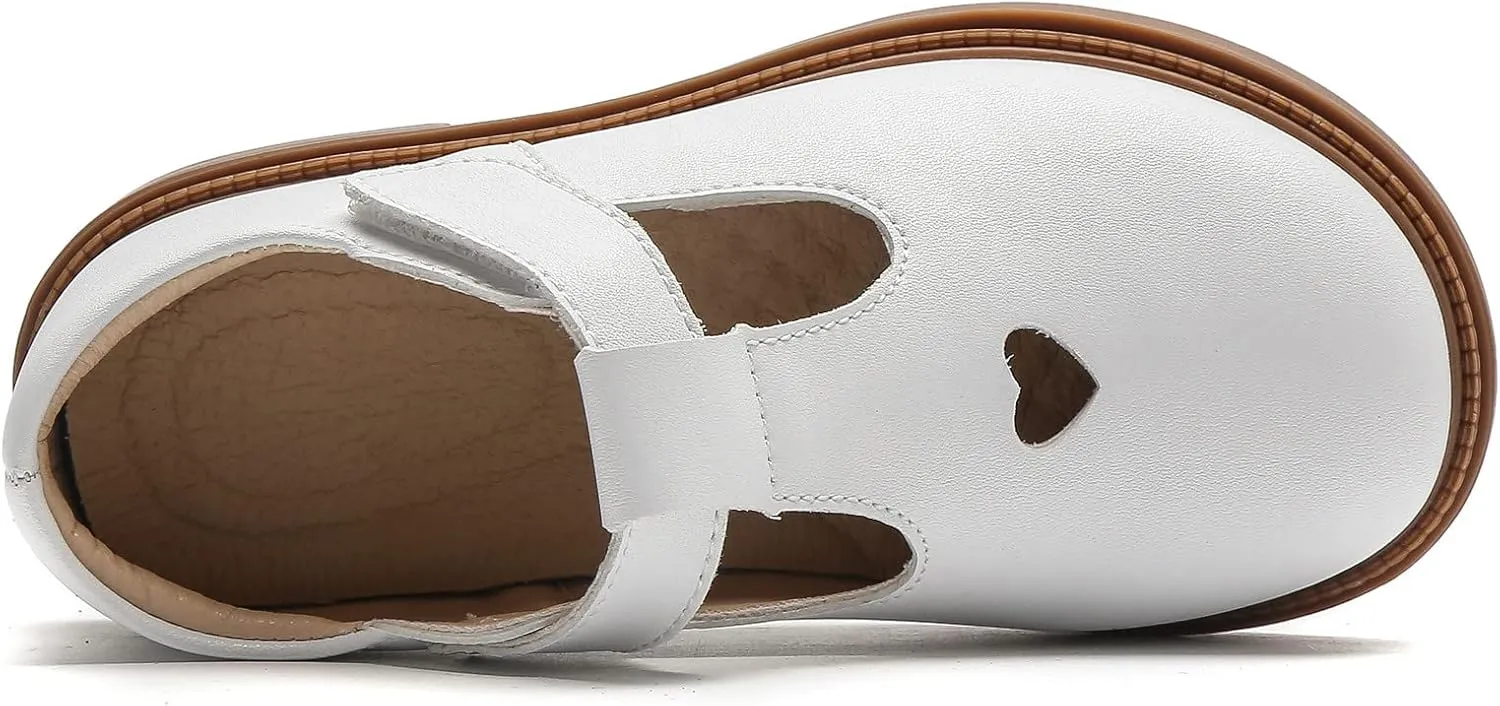 DADAWEN Girls Dress Shoes Mary Jane Flats Back to School Party Wedding Shoes(Toddler/Little Kid/Big Kid)