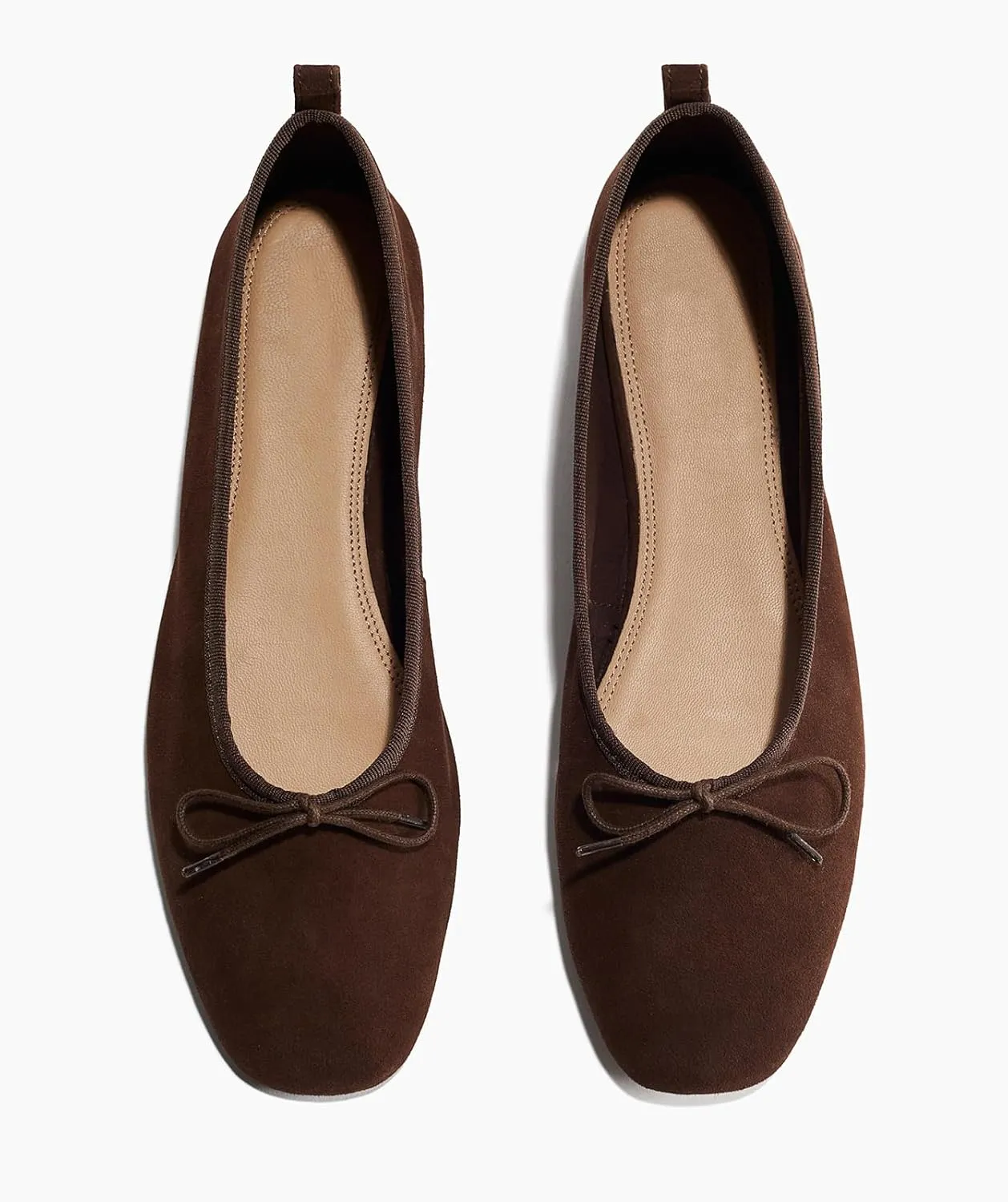 DOEYG Ballet Flats for Women Mary Janes Round Toe Low Heel Bowknot Elastic Straps Flats Shoes