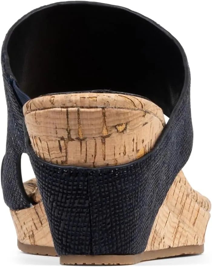 Donald J Pliner Women's Gyer Sandal – Distressed Metallic Leather Upper Wedge