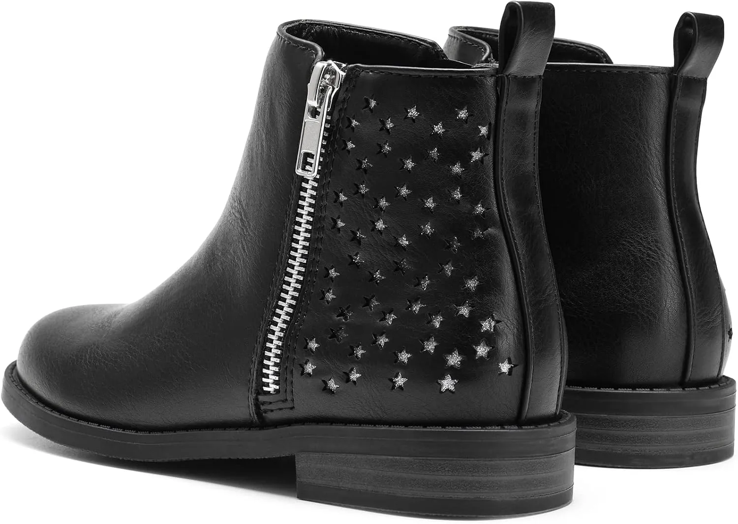 DREAM PAIRS Girls Ankle Boots with Side Zipper Low Heels Toddler/Little Kid/Big Kid