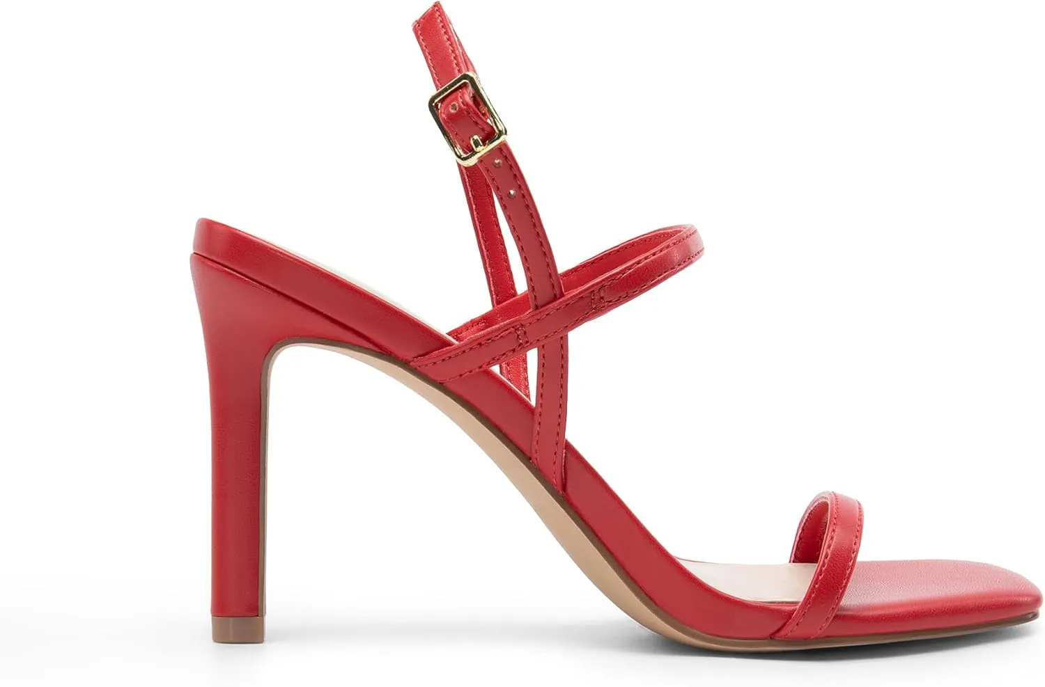 DREAM PAIRS Women’s Slingback Heels High Stilettos Open Square Toe Ankle Strap Pumps Sexy Comfort Strappy Dress Shoes Wedding Bridal Heeled Sandals