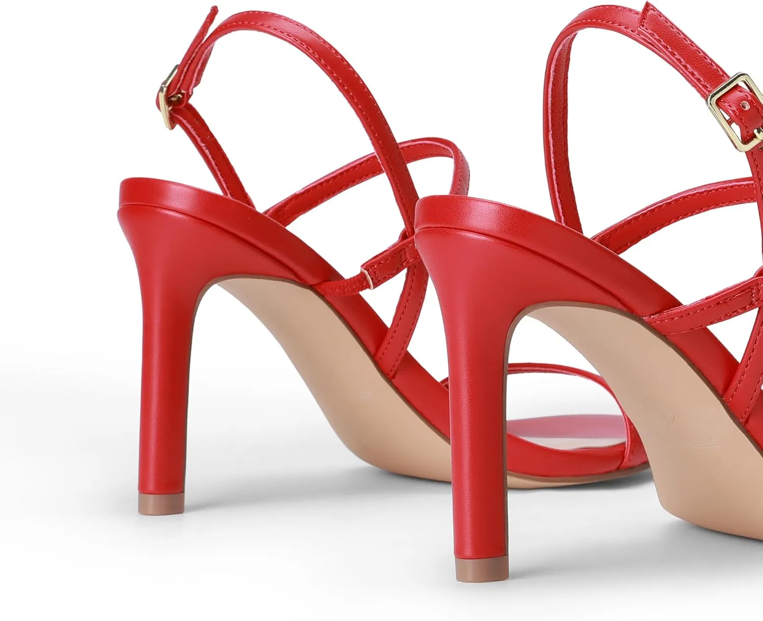 DREAM PAIRS Women’s Slingback Heels High Stilettos Open Square Toe Ankle Strap Pumps Sexy Comfort Strappy Dress Shoes Wedding Bridal Heeled Sandals