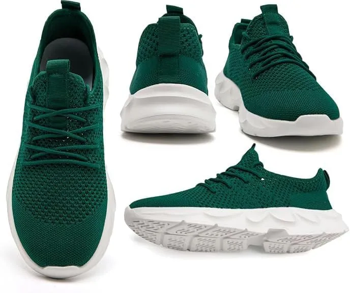 EGMPDA Men's Tennis Shoes Walking Lightweight Breathable Fashion Sneakers Non Slip Workout Gym Shoes for Running