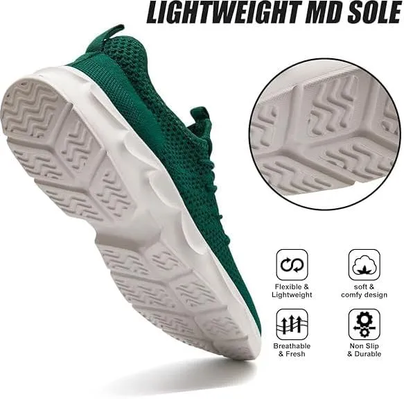EGMPDA Men's Tennis Shoes Walking Lightweight Breathable Fashion Sneakers Non Slip Workout Gym Shoes for Running
