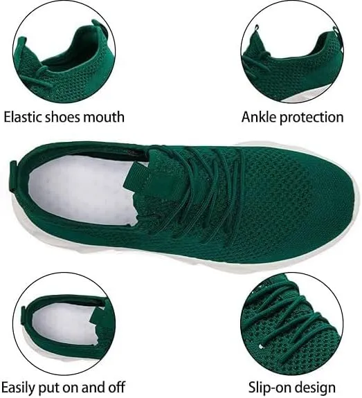 EGMPDA Men's Tennis Shoes Walking Lightweight Breathable Fashion Sneakers Non Slip Workout Gym Shoes for Running