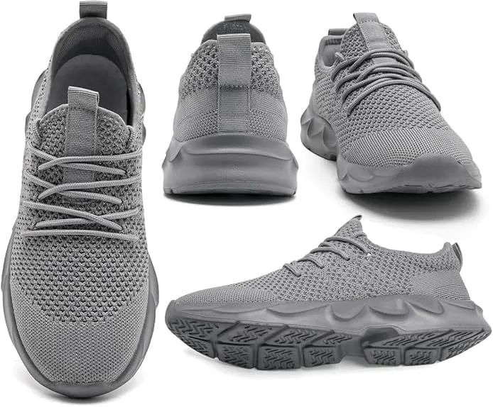 EGMPDA Men's Tennis Shoes Walking Lightweight Breathable Fashion Sneakers Non Slip Workout Gym Shoes for Running