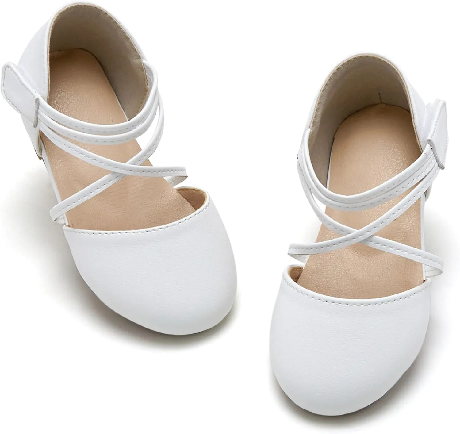 ESTINE Toddler/Little Kid Girls Dress Mary Jane Flats Flowers Fashion Princess Ballet Shoes
