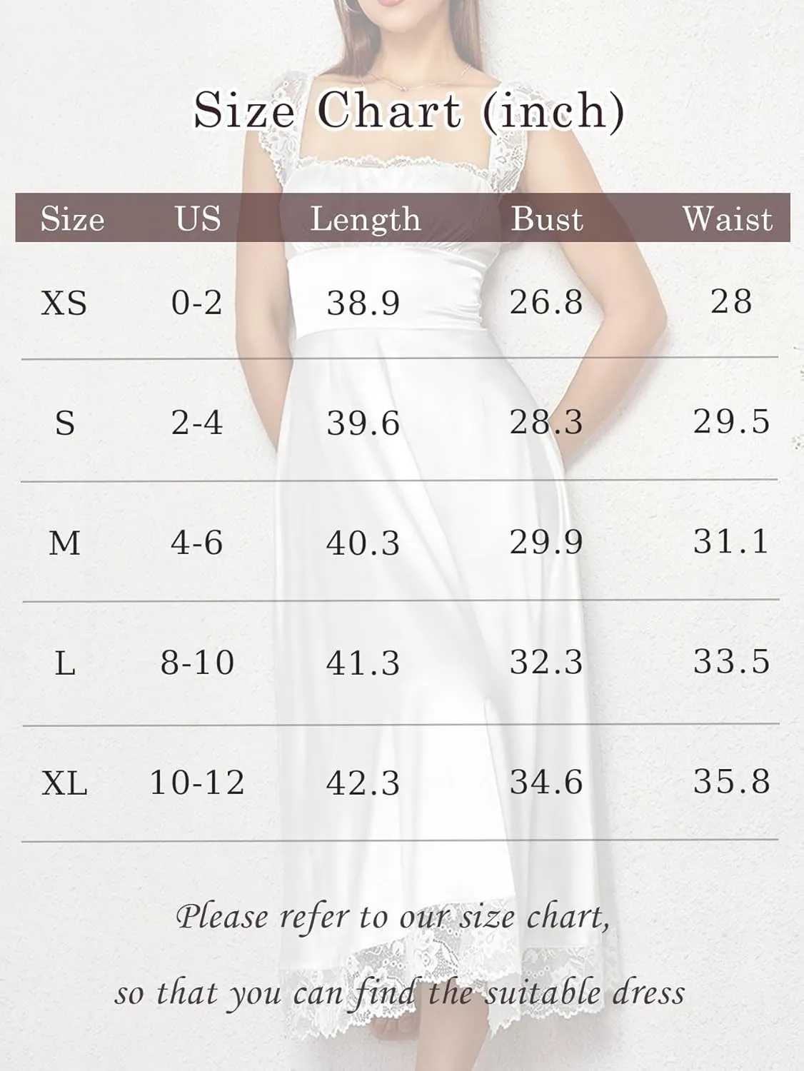 EYNMIN Lace Strap Chiffon Dresses for Women Casaul Flowy A Line Midi Tea Party Dress