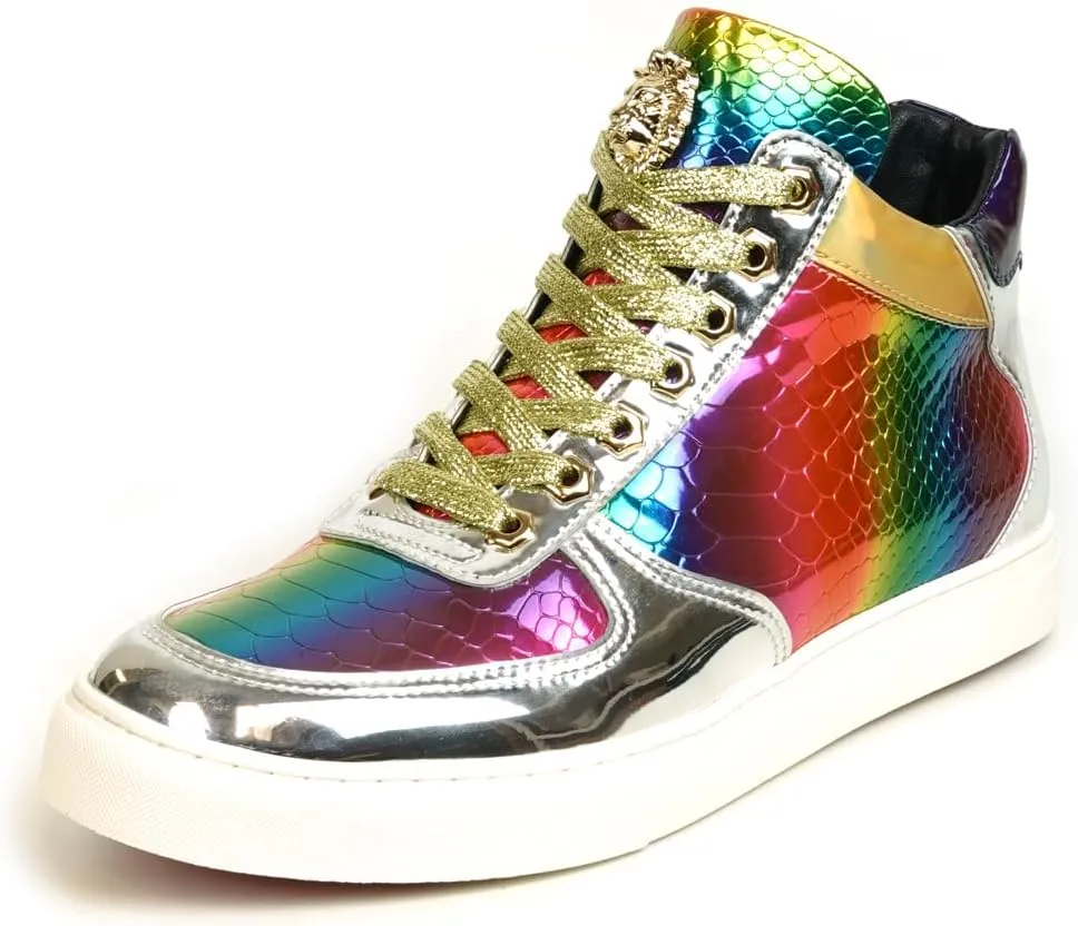FI-2384 Multicolor Lace up High top Sneakers