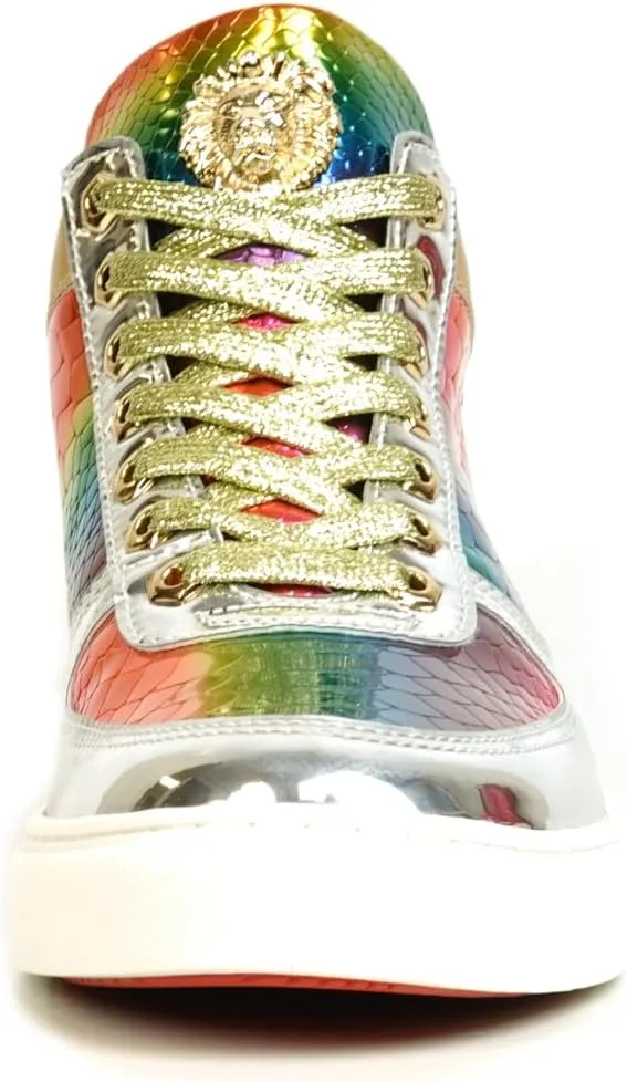 FI-2384 Multicolor Lace up High top Sneakers