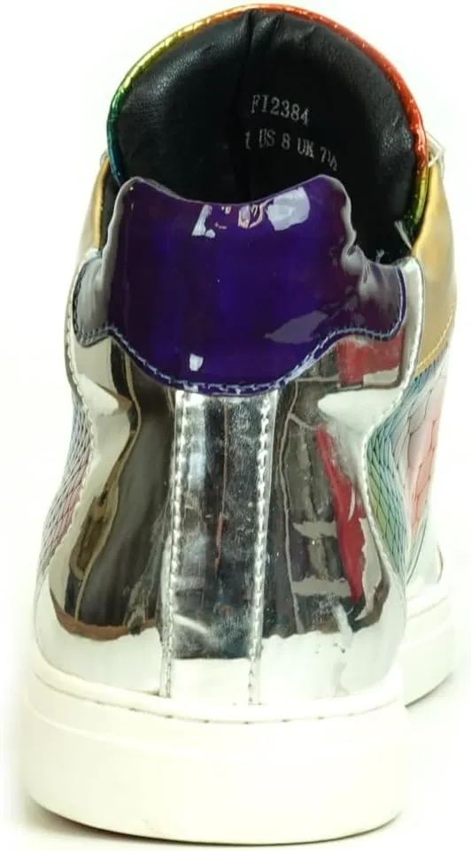 FI-2384 Multicolor Lace up High top Sneakers