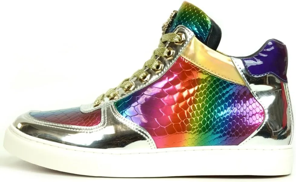 FI-2384 Multicolor Lace up High top Sneakers