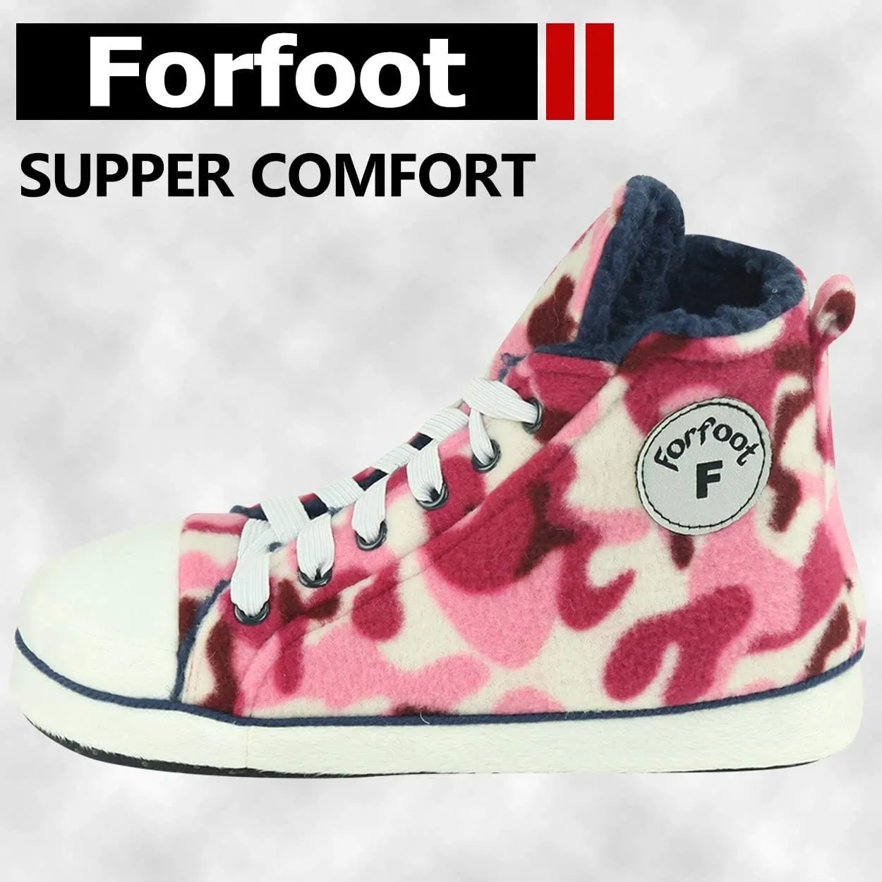 Forfoot Sneaker Slippers Men Comfy Cozy Indoor House Shoes Non Slip