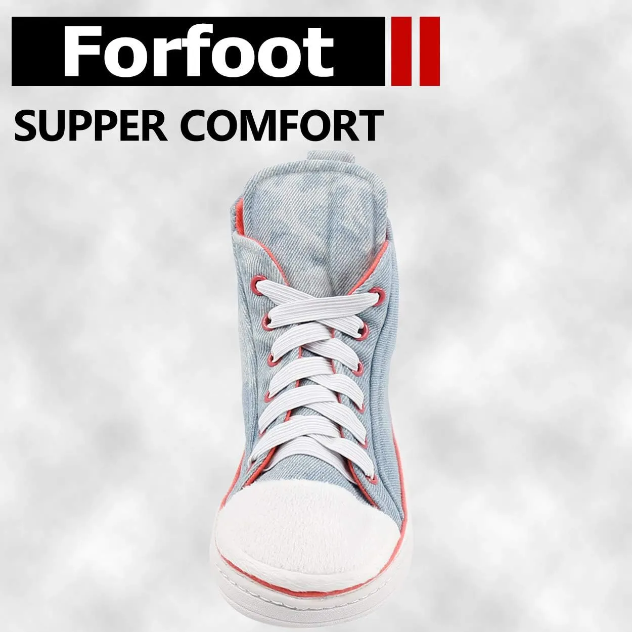Forfoot Sneaker Slippers Men Comfy Cozy Indoor House Shoes Non Slip