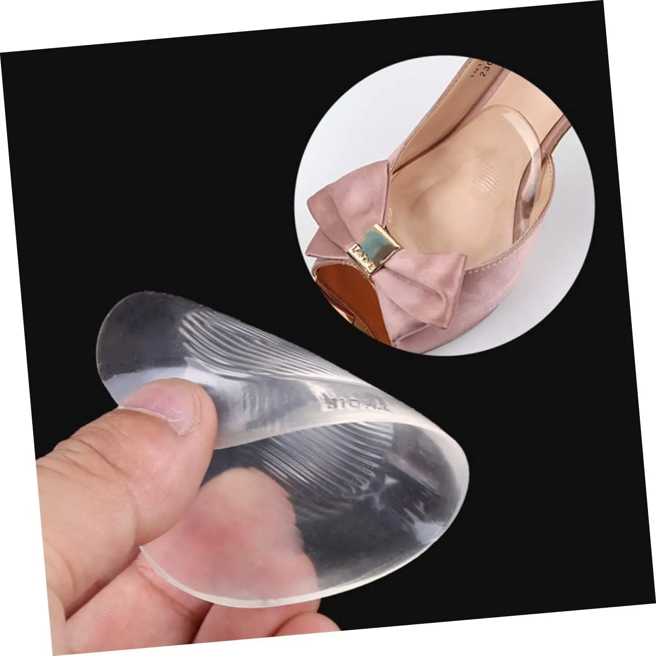 Gatuida Sets Women's High-Heeled Shoes Pad Half Yard Insoles Non-Slip Cushion for Heel Spurs Flat Shoes Inserts Pairs