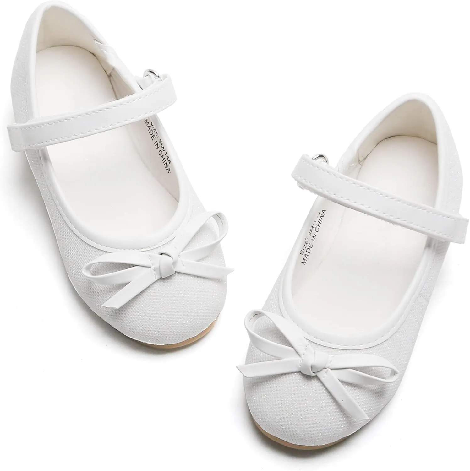 GINFIVE Toddler Girls Dress Shoes Little Girls Mary Janes Ballerina Flats Shoes Toddler