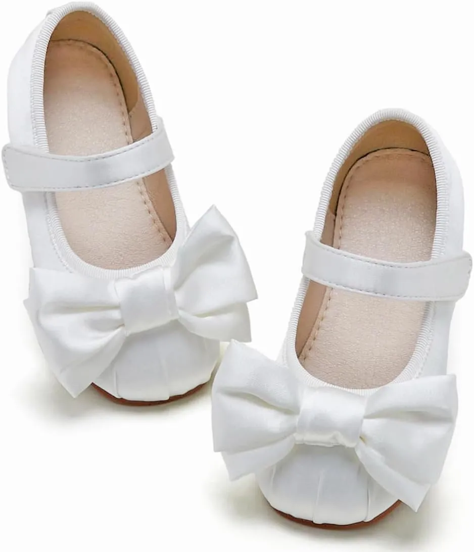GINFIVE Toddler Girls Dress Shoes Little Girls Mary Janes Ballerina Flats Shoes Toddler