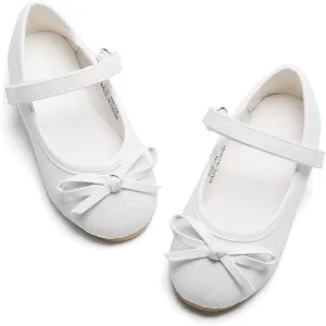 GINFIVE Toddler Girls Dress Shoes Little Girls Mary Janes Ballerina Flats Shoes Toddler