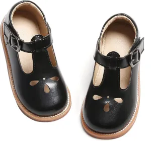GINFIVE Toddler Little Girls Mary Janes Flats Girls Dress Shoes Kids Shoes