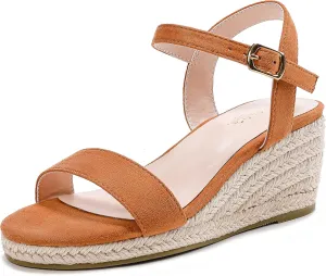 Girls Wedge Sandals Platform Espadrille Open Toe Dressy Sandals Summer Girls Heel Little Big Kid