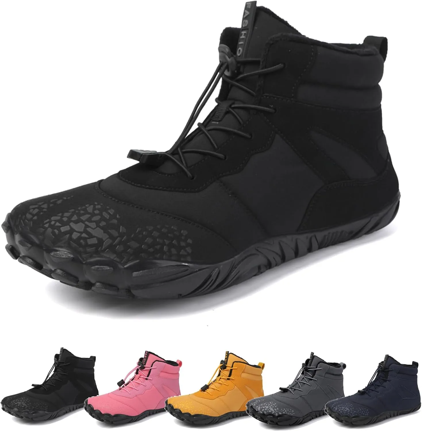 Grounded Barefoot Footwear for Women Men, Waterproof Winter Summer Hike Boots Womens, Wide Toe Beach Trekking Shoes